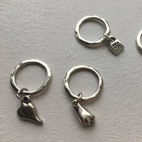 Uno de 50 multiple ring stack silver - Picture 4 of 9